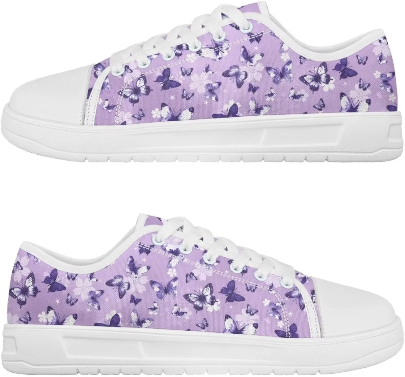 Classic Fashion Sneakers Canvas Shoes for Women Lace Up Low Top Canvas Casual Sneakers Lightweight Breathable Wide Toe Shoes