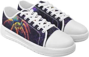 Classic Fashion Sneakers Canvas Shoes for Women Lace Up Low Top Canvas Casual Sneakers Lightweight Breathable Wide Toe Shoes
