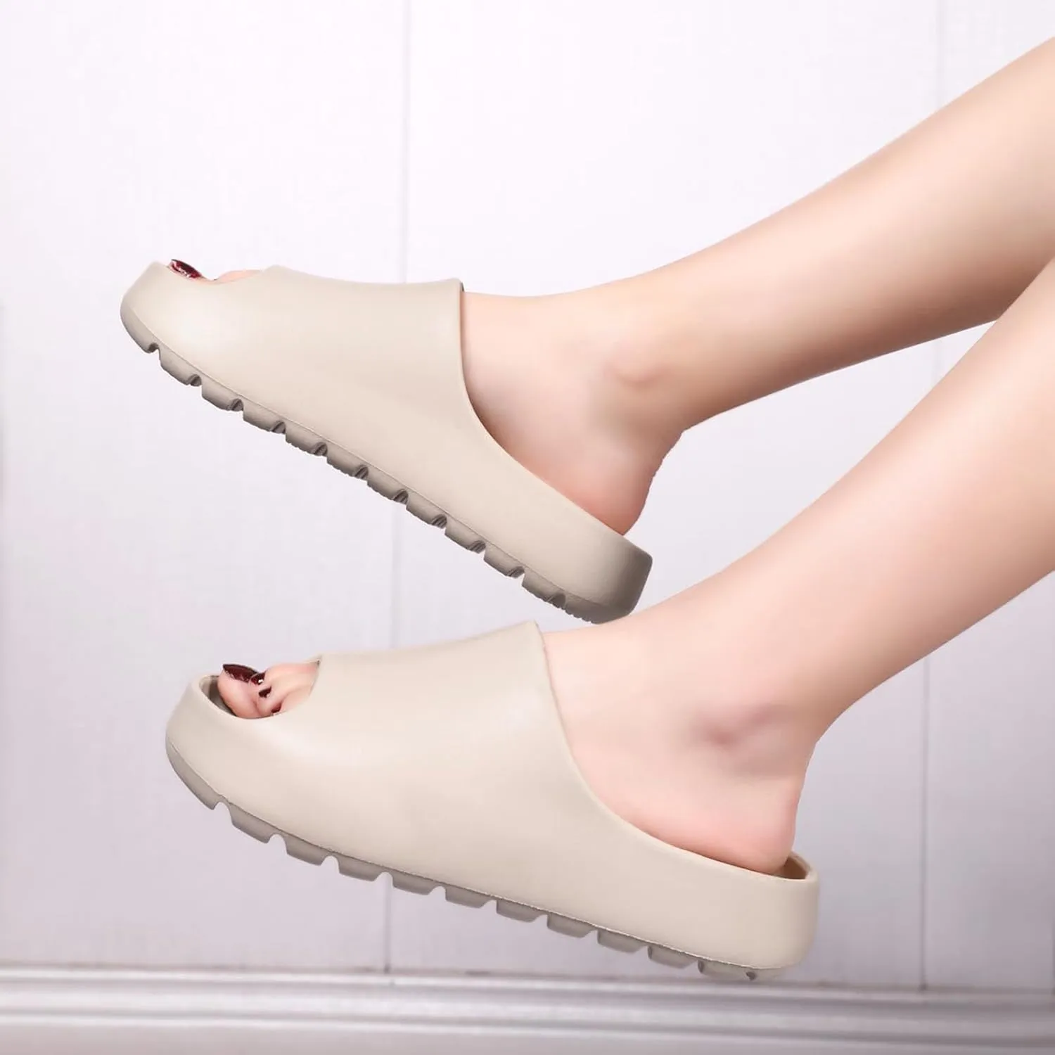 Cloud Slides for Men Women,House Slippers Unisex,Anti-slip Quickly Dry Shower Shoes,Sandals for Indoor & Outdoor,Spa,Gym,Pool