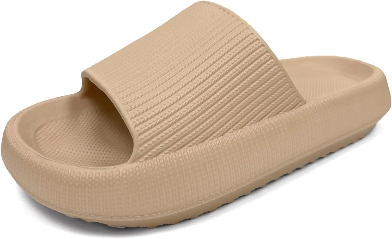 Cloud Slides for Women Men House Slide Sandals Shower Shoes Pillow Slippers Comfort Cushioned Recovery Shower Slipper Thick Sole Non-slip Quick Drying Pillow Shoes Cloud Slipper