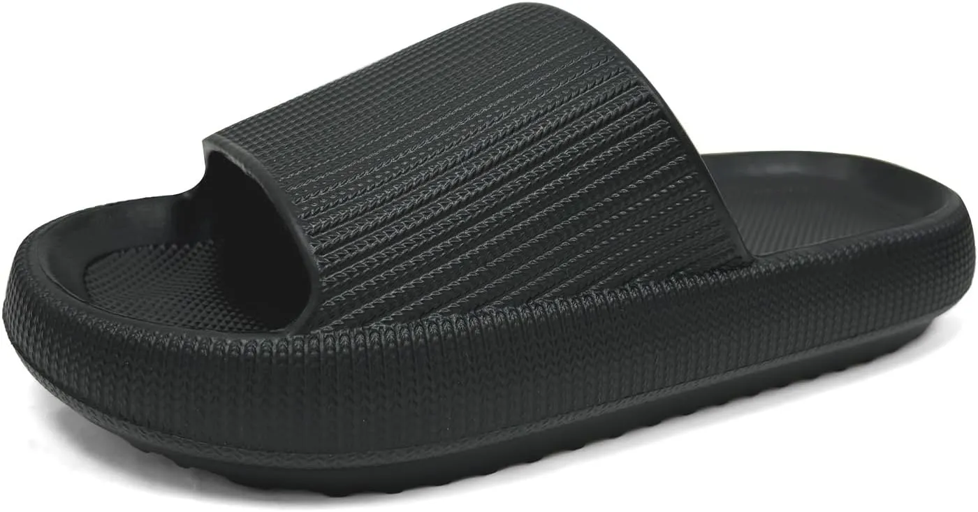 Cloud Slides for Women Men House Slide Sandals Shower Shoes Pillow Slippers Comfort Cushioned Recovery Shower Slipper Thick Sole Non-slip Quick Drying Pillow Shoes Cloud Slipper