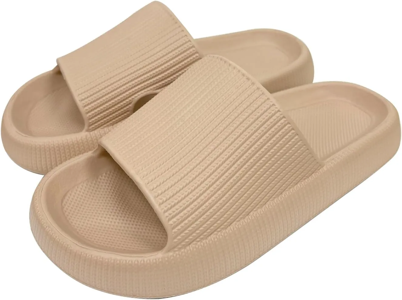 Cloud Slides for Women Men House Slide Sandals Shower Shoes Pillow Slippers Comfort Cushioned Recovery Shower Slipper Thick Sole Non-slip Quick Drying Pillow Shoes Cloud Slipper