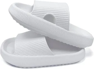 Cloud Slides for Women Men House Slide Sandals Shower Shoes Pillow Slippers Comfort Cushioned Recovery Shower Slipper Thick Sole Non-slip Quick Drying Pillow Shoes Cloud Slipper