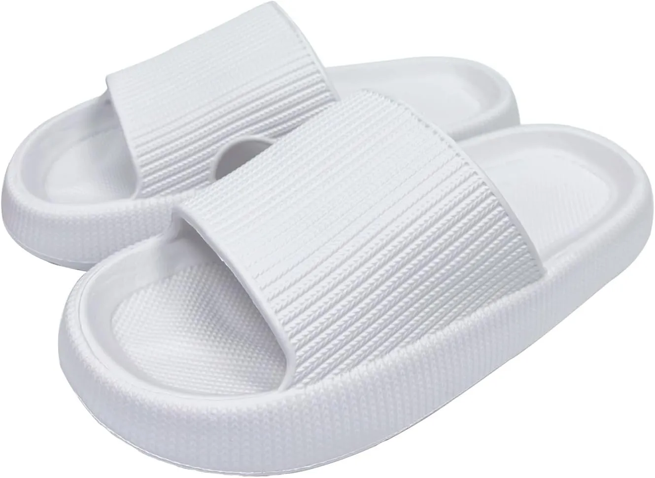 Cloud Slides for Women Men House Slide Sandals Shower Shoes Pillow Slippers Comfort Cushioned Recovery Shower Slipper Thick Sole Non-slip Quick Drying Pillow Shoes Cloud Slipper