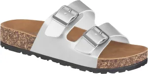 CLOVERLAY Women's Slide Sandals Casual Cork Footbed Platform Sandals Open Toe Slides