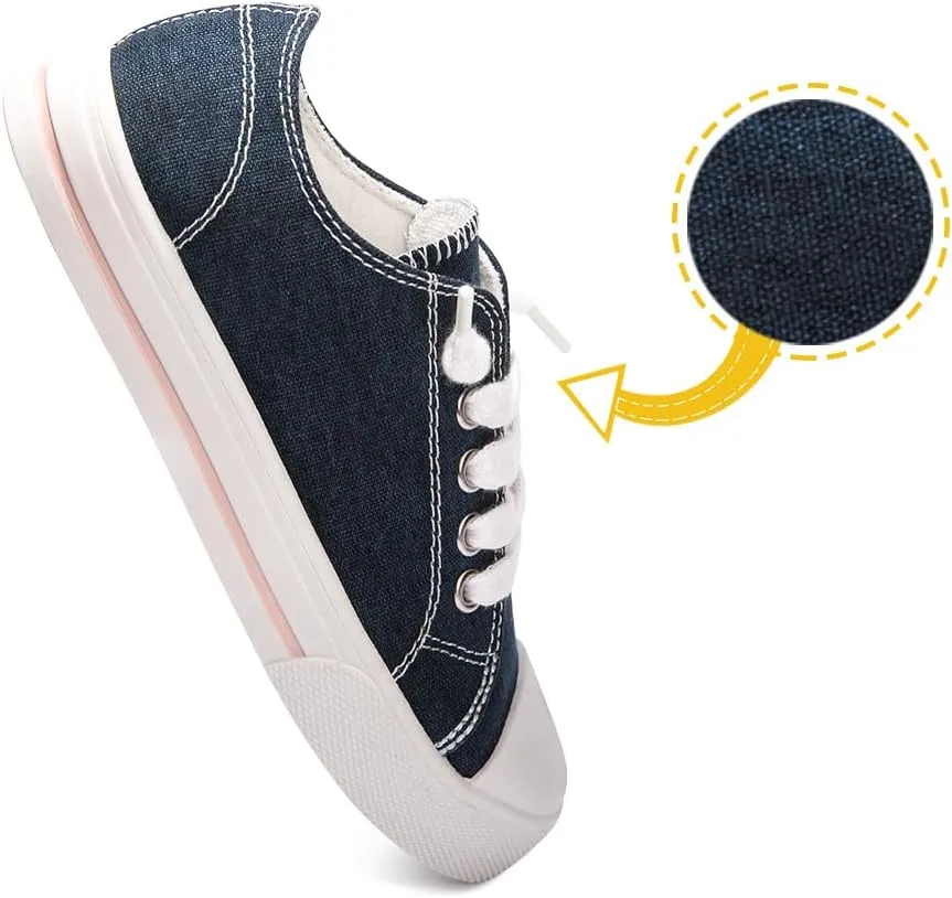 Colgo Boys Girls Sneakers Canvas Lace up Walking Shoes for Little Big Kids Size 11-6