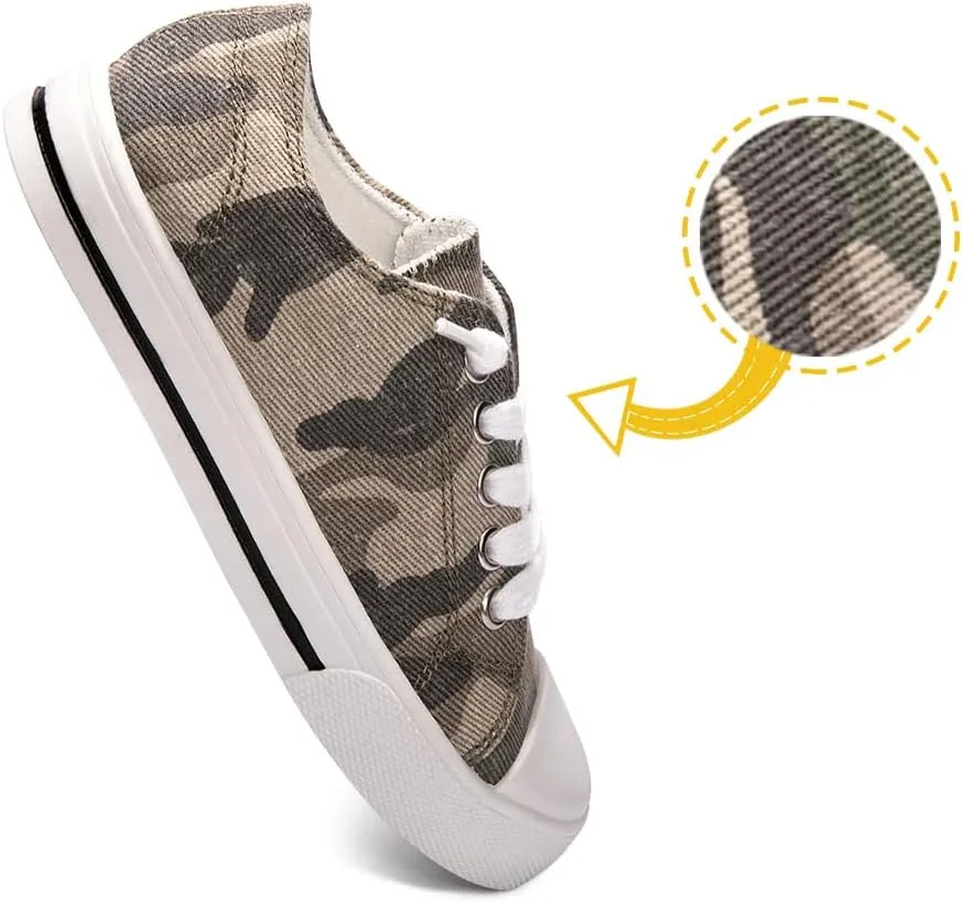 Colgo Boys Girls Sneakers Canvas Lace up Walking Shoes for Little Big Kids Size 11-6