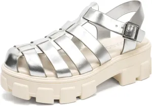 Colgo Womens Platform Wedge Sandals Chunky Block Heeled Adjustable Buckle Fisherman Sandals for Summer