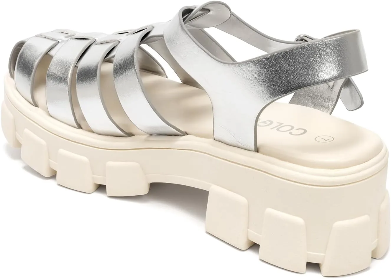 Colgo Womens Platform Wedge Sandals Chunky Block Heeled Adjustable Buckle Fisherman Sandals for Summer