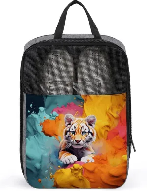 Color Animation Shoe Bag Travel Shoe Organizer Water-Resistant Shoe Pouch with Zipper Sneaker Dust Bag