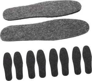 Comfortable Felt Shoe Insoles 5 Pairs for Women's Shoes Boots Winter Wear