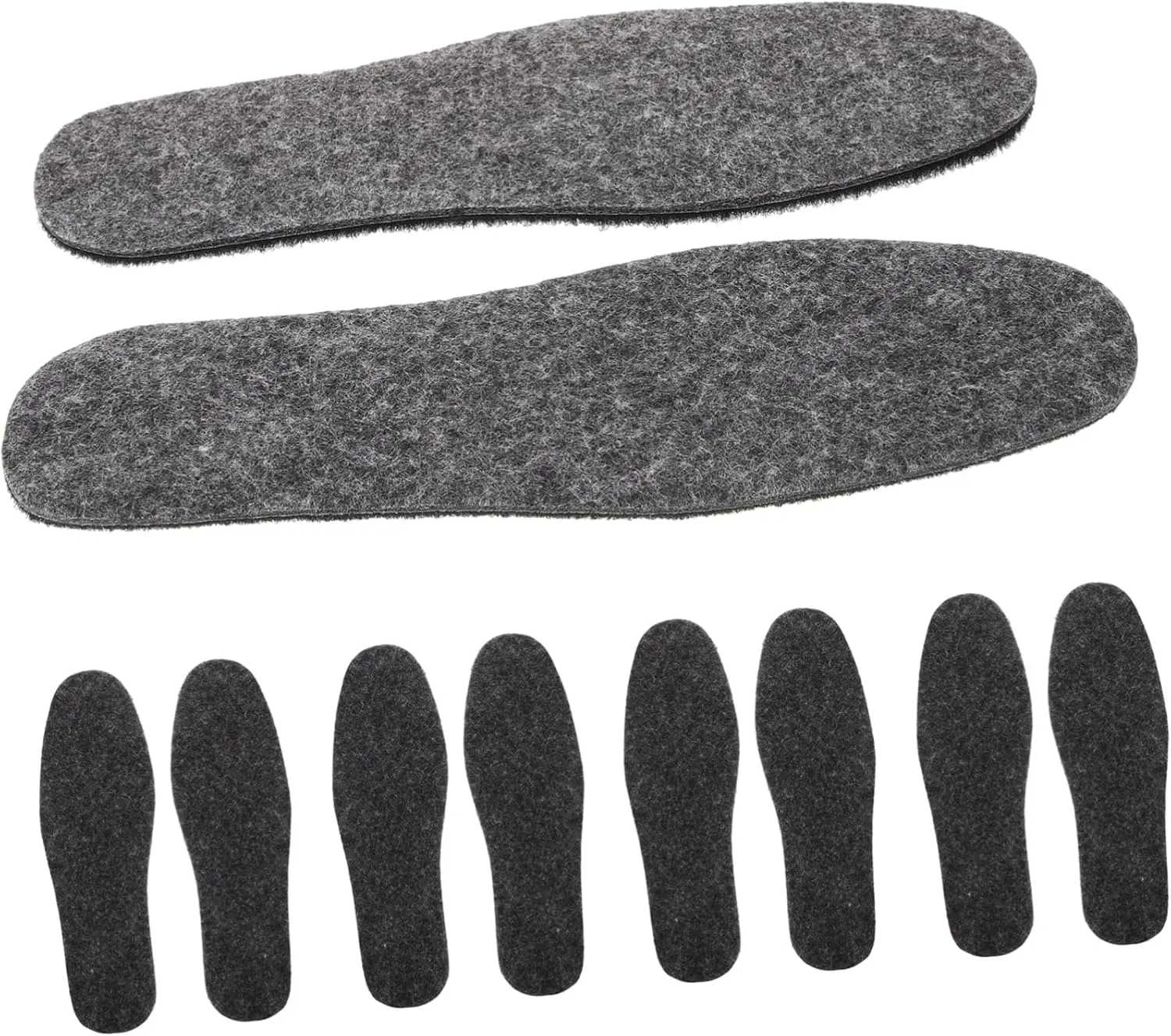 Comfortable Felt Shoe Insoles 5 Pairs for Women's Shoes Boots Winter Wear
