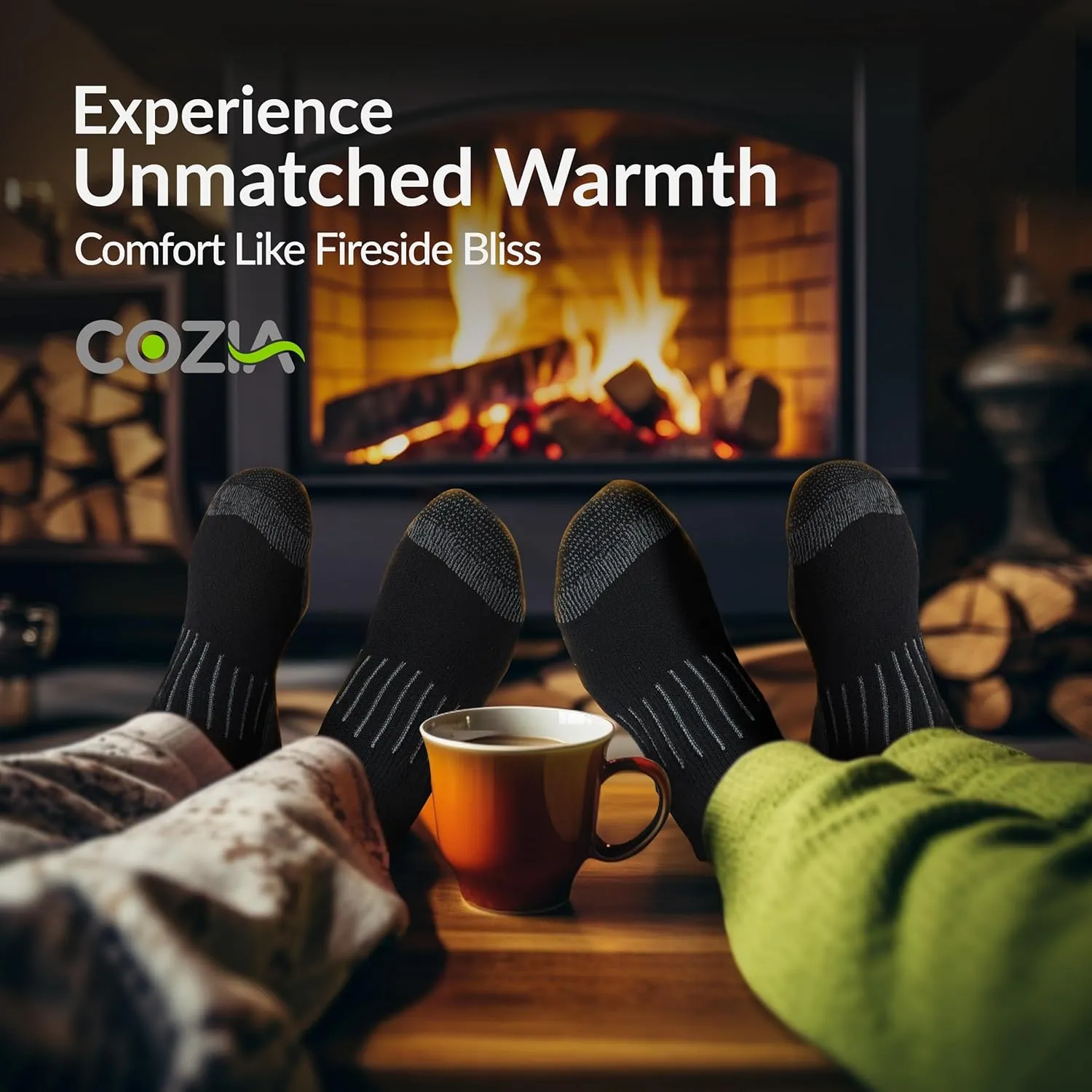 COZIA Merino Wool Socks for Men and Women Warm thermal Boot Hiking Socks 3 Pairs
