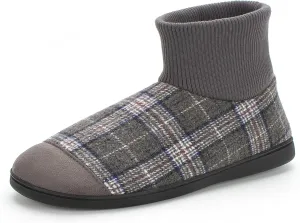 Cozylook Mens Slipper Socks Fleece Lined Non-slip Soles, Winter Soft Thick Cozy Home Boots, Warm Fuzzy House Shoes Indoor