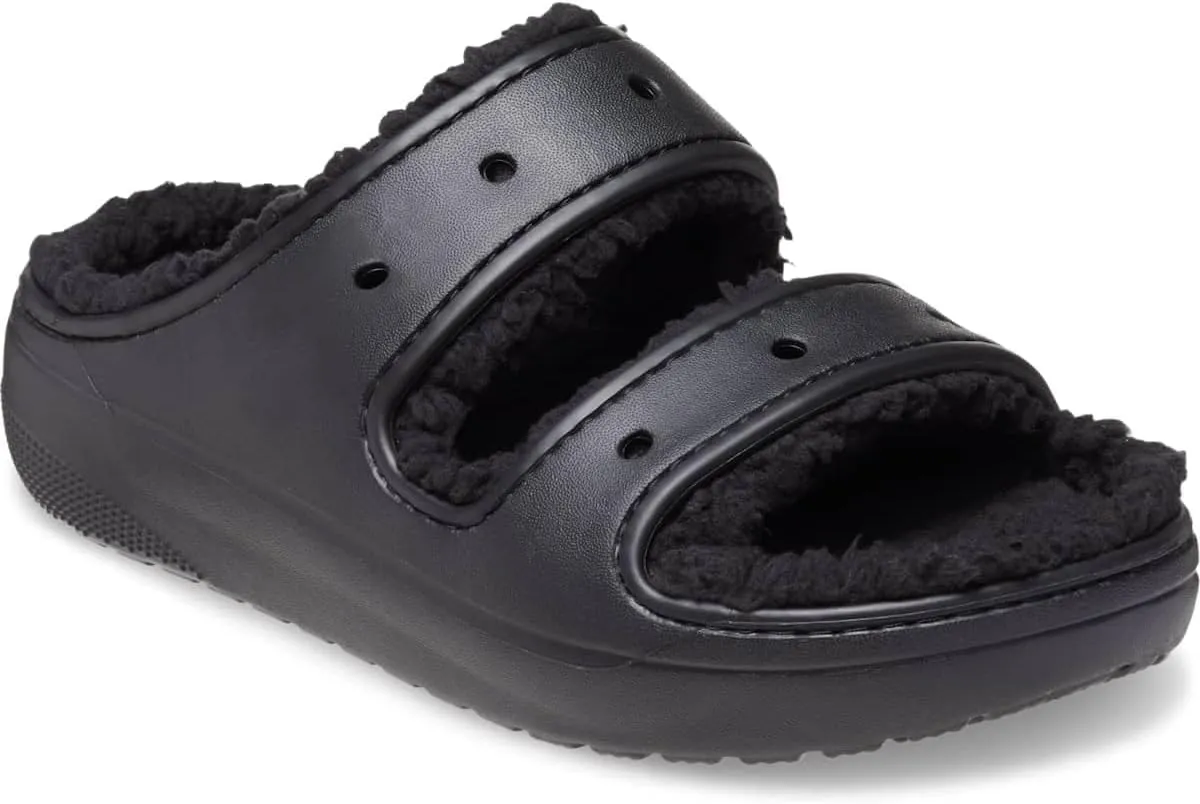 Crocs Unisex-Adult Classic Cozzzy Platform Sandals | Fuzzy Slippers Slide