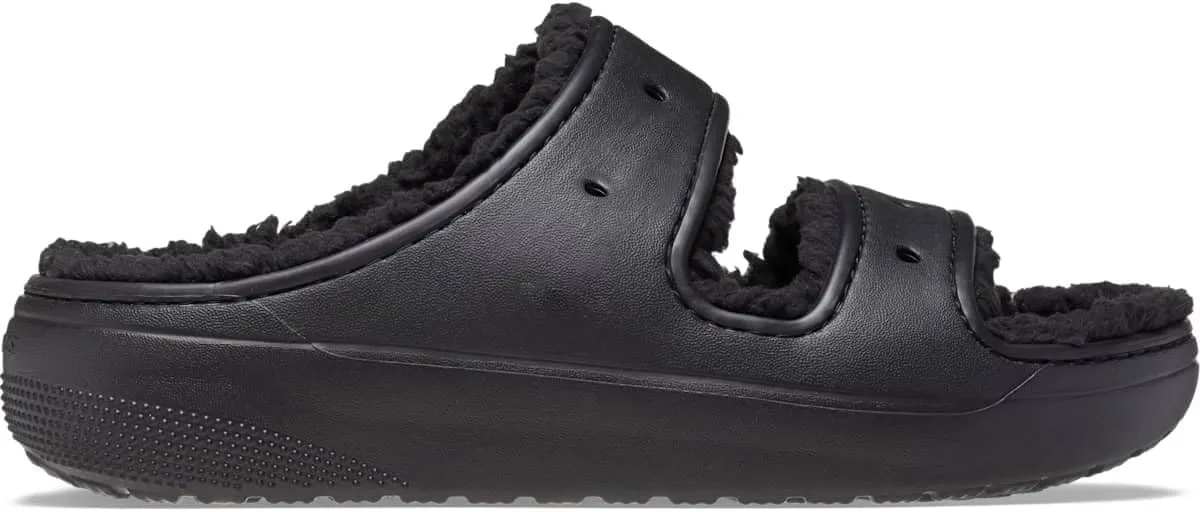 Crocs Unisex-Adult Classic Cozzzy Platform Sandals | Fuzzy Slippers Slide