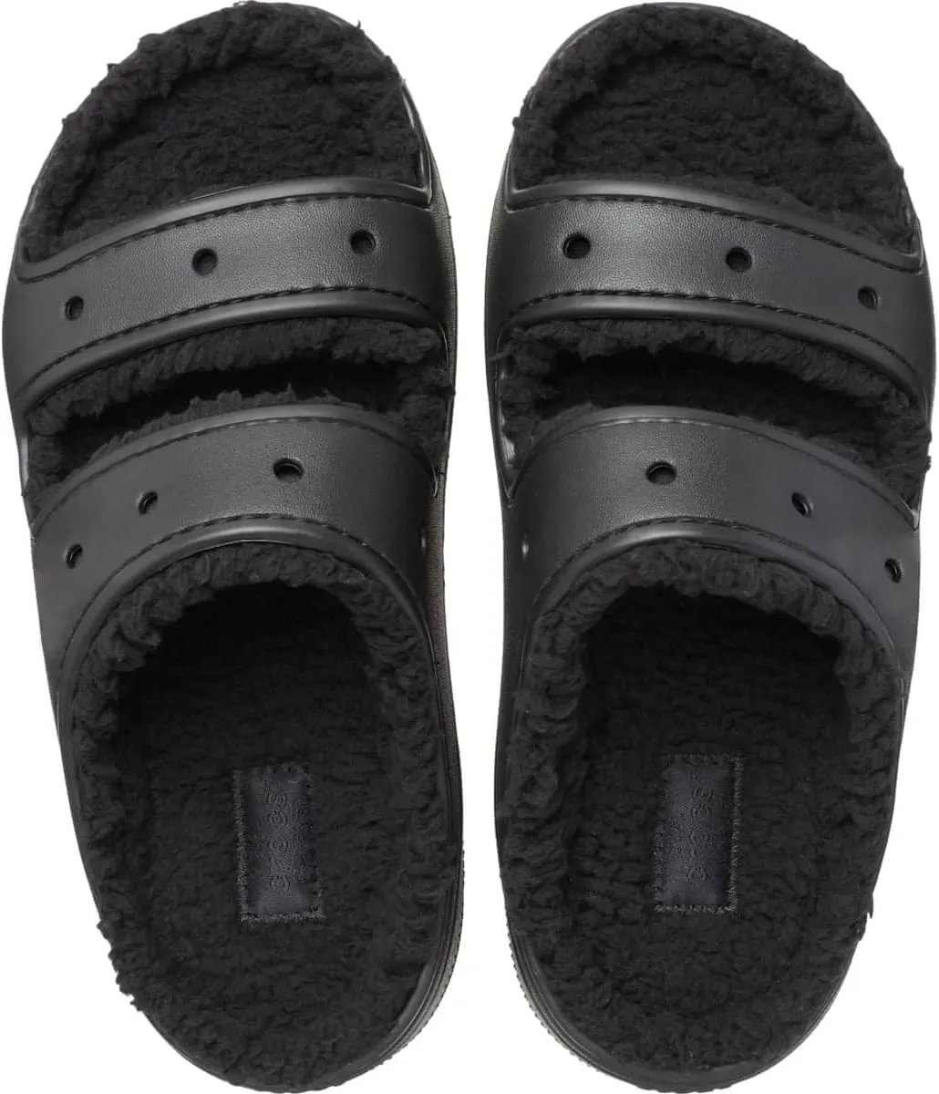 Crocs Unisex-Adult Classic Cozzzy Platform Sandals | Fuzzy Slippers Slide