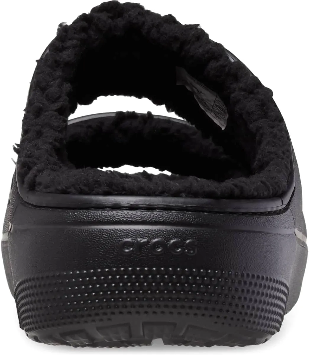 Crocs Unisex-Adult Classic Cozzzy Platform Sandals | Fuzzy Slippers Slide