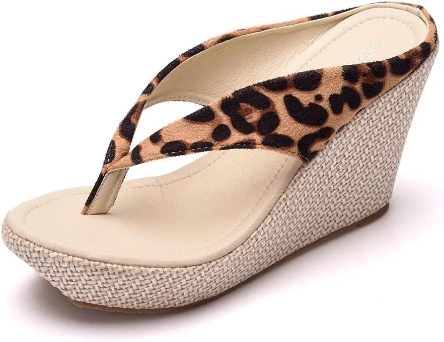 Crystal Queen Women Beach Sandals Platform Wedges Sandals High Heels Wedges Slippers Flip Flops White Flip Flops Plus Size