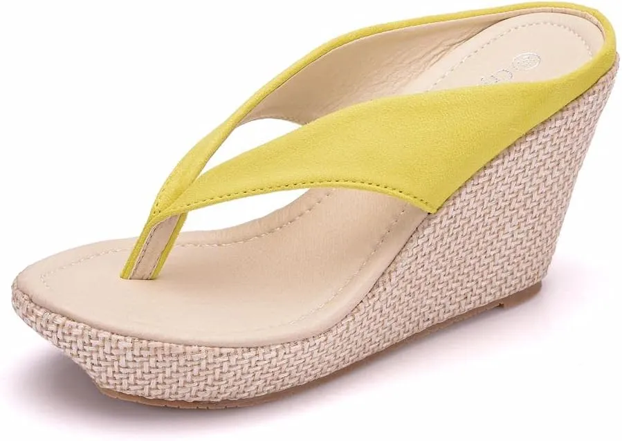 Crystal Queen Women Beach Sandals Platform Wedges Sandals High Heels Wedges Slippers Flip Flops White Flip Flops Plus Size