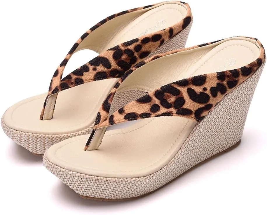 Crystal Queen Women Beach Sandals Platform Wedges Sandals High Heels Wedges Slippers Flip Flops White Flip Flops Plus Size