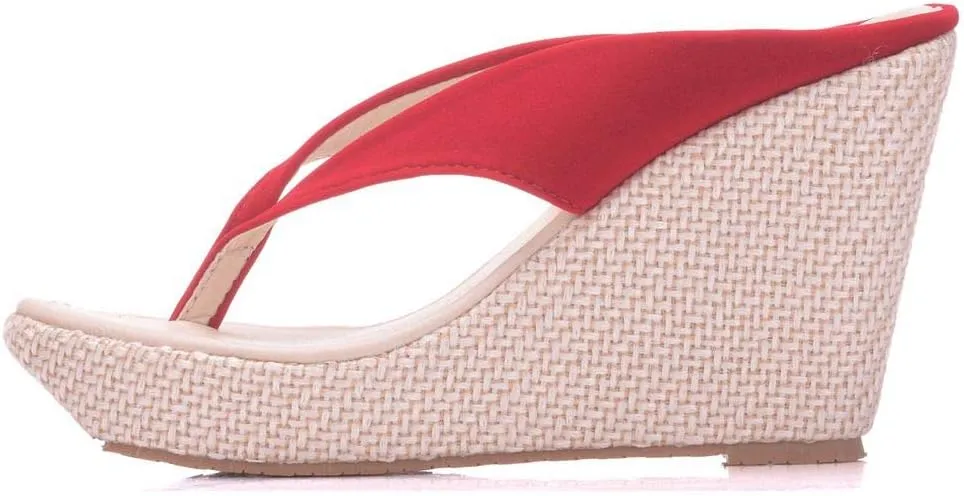 Crystal Queen Women Beach Sandals Platform Wedges Sandals High Heels Wedges Slippers Flip Flops White Flip Flops Plus Size