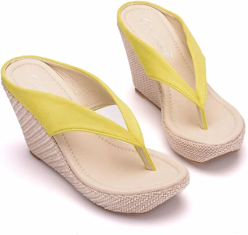 Crystal Queen Women Beach Sandals Platform Wedges Sandals High Heels Wedges Slippers Flip Flops White Flip Flops Plus Size