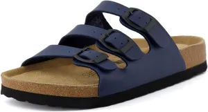 CUSHIONAIRE Women's Lela Cork footbed Sandal with  Comfort