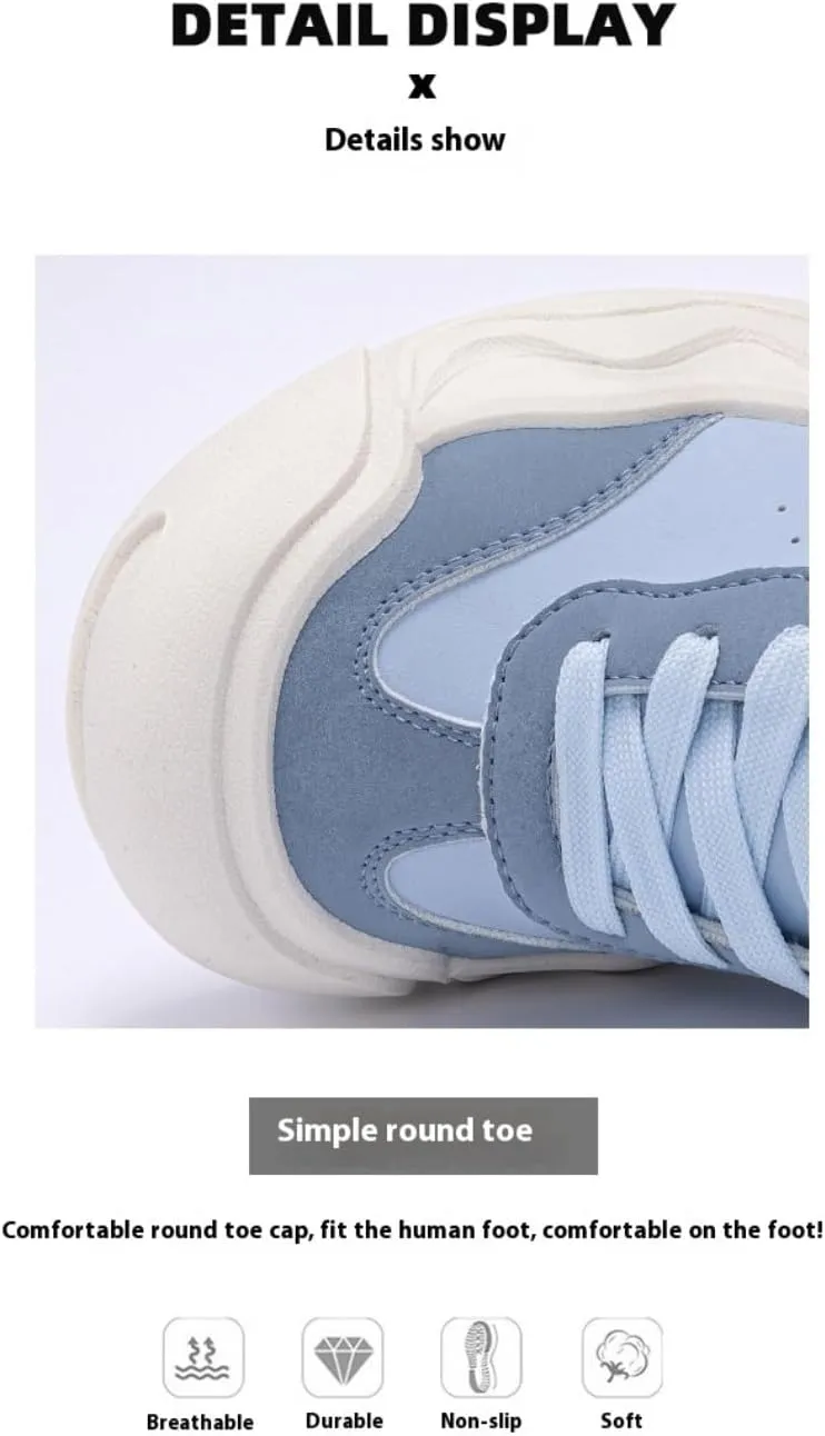 Cutecore Shoes Y2K Kawaii Sneakers Casual Tennis Gym Fitness Outdoor Hiking Comfortable Chunky Platform Wide Round Toe for Women Trendy Preppy Back to School Gift for Girls Granddaughter in Campus