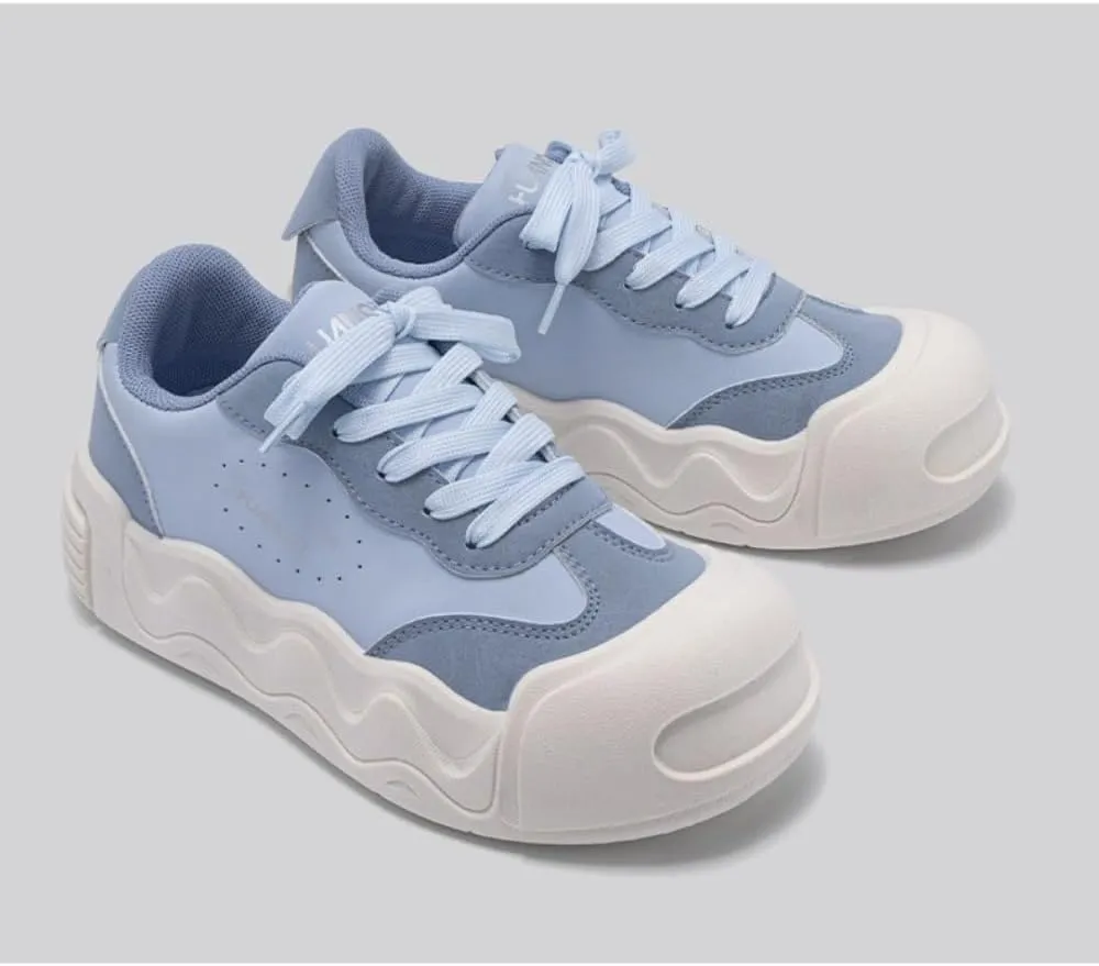 Cutecore Shoes Y2K Kawaii Sneakers Casual Tennis Gym Fitness Outdoor Hiking Comfortable Chunky Platform Wide Round Toe for Women Trendy Preppy Back to School Gift for Girls Granddaughter in Campus