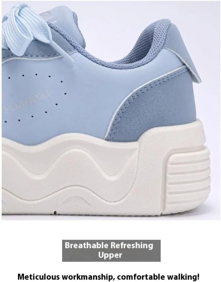 Cutecore Shoes Y2K Kawaii Sneakers Casual Tennis Gym Fitness Outdoor Hiking Comfortable Chunky Platform Wide Round Toe for Women Trendy Preppy Back to School Gift for Girls Granddaughter in Campus