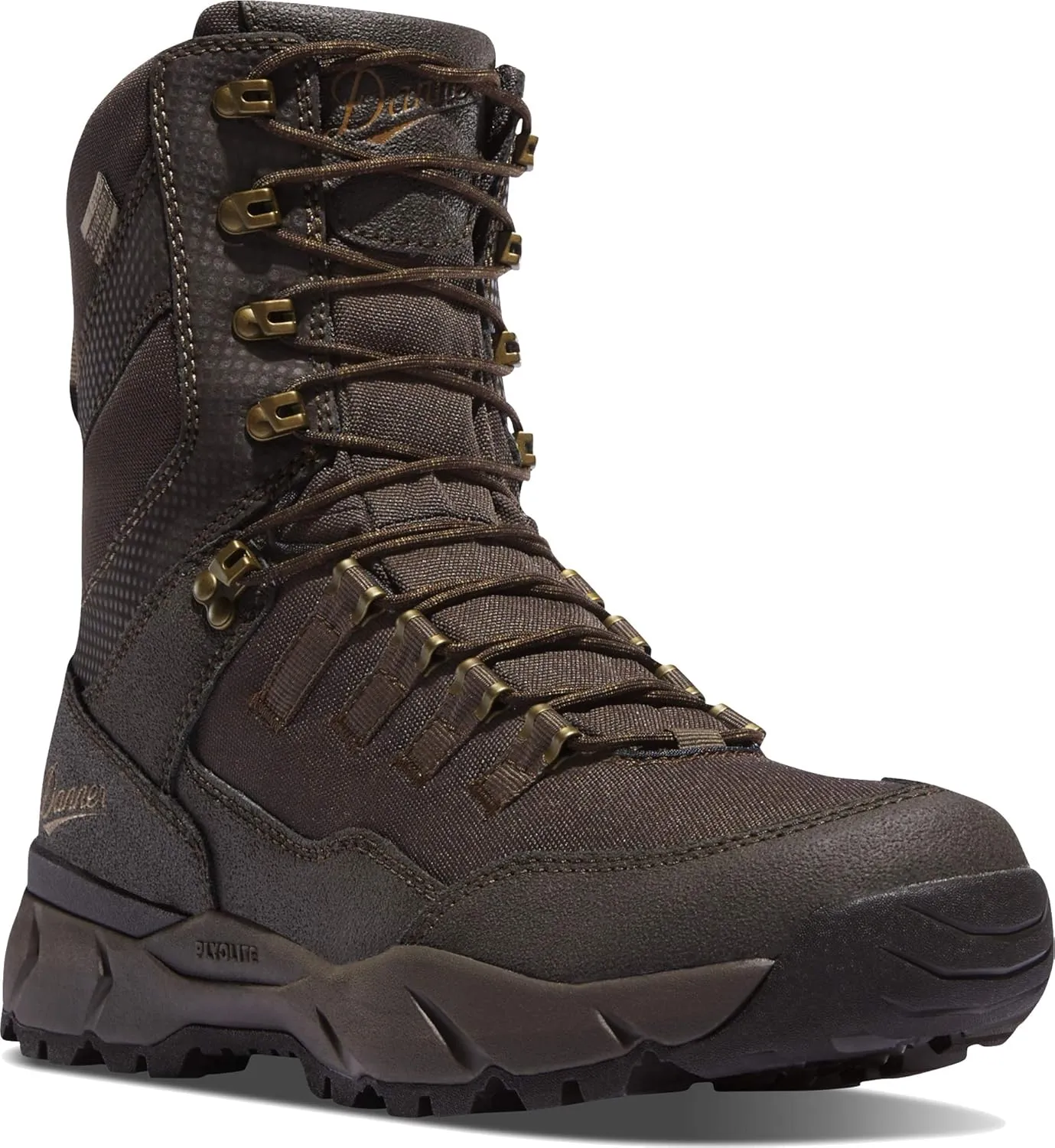 Danner Vital 8” Waterproof Hunting Boots for Men Insulated with 400g Thinsulate Ultra, Leather & Textile Upper, Comfort Footbed & Traction Outsole