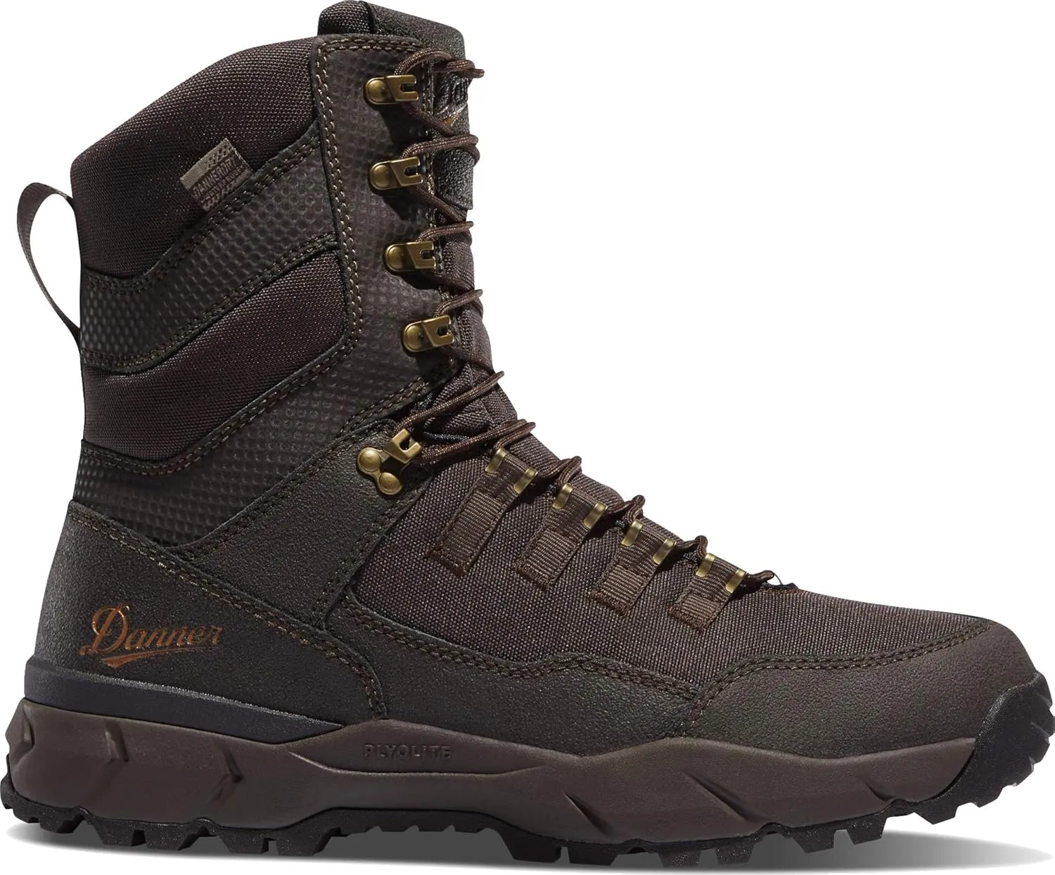 Danner Vital 8” Waterproof Hunting Boots for Men Insulated with 400g Thinsulate Ultra, Leather & Textile Upper, Comfort Footbed & Traction Outsole