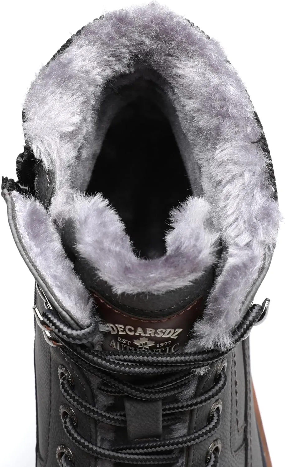 DECARSDZ Men's Fashion Lace-up Casual Chukka Boots for Men Zipper Boot