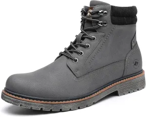 DECARSDZ Men's Fashion Lace-up Casual Chukka Boots for Men Zipper Boot
