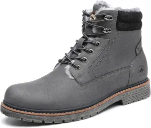 DECARSDZ Men's Fashion Lace-up Casual Chukka Boots for Men Zipper Boot
