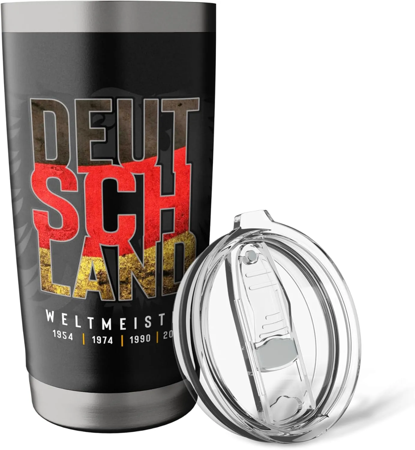 Deutschland Weltmeister Germany Flag Fan Soccer Tshirt Stainless Steel Insulated Tumbler
