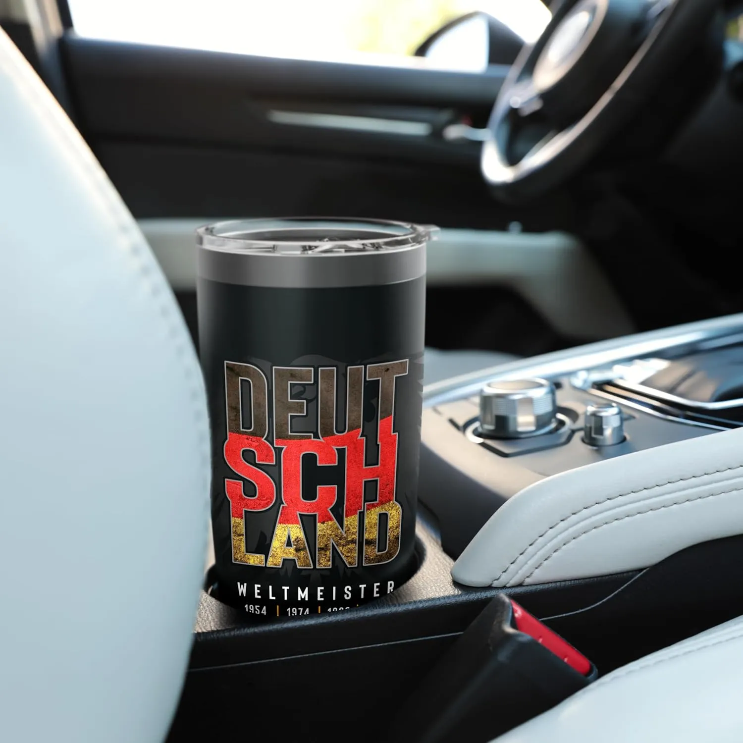 Deutschland Weltmeister Germany Flag Fan Soccer Tshirt Stainless Steel Insulated Tumbler