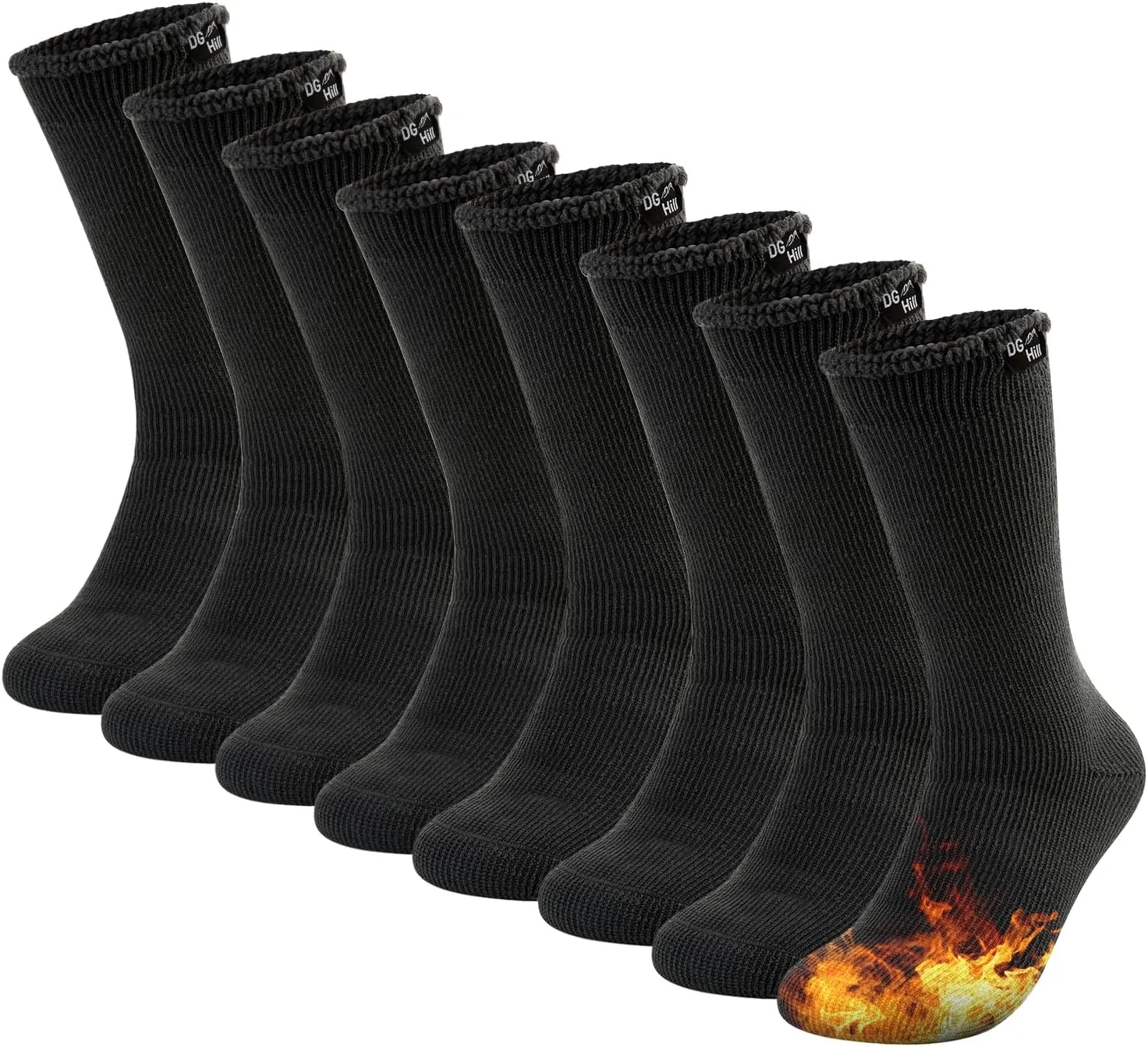 DG Hill Winter Thermal Socks - Warm Socks for Men Women Cold Weather Insulated Sock - Heated Socks Thick Snow Sock