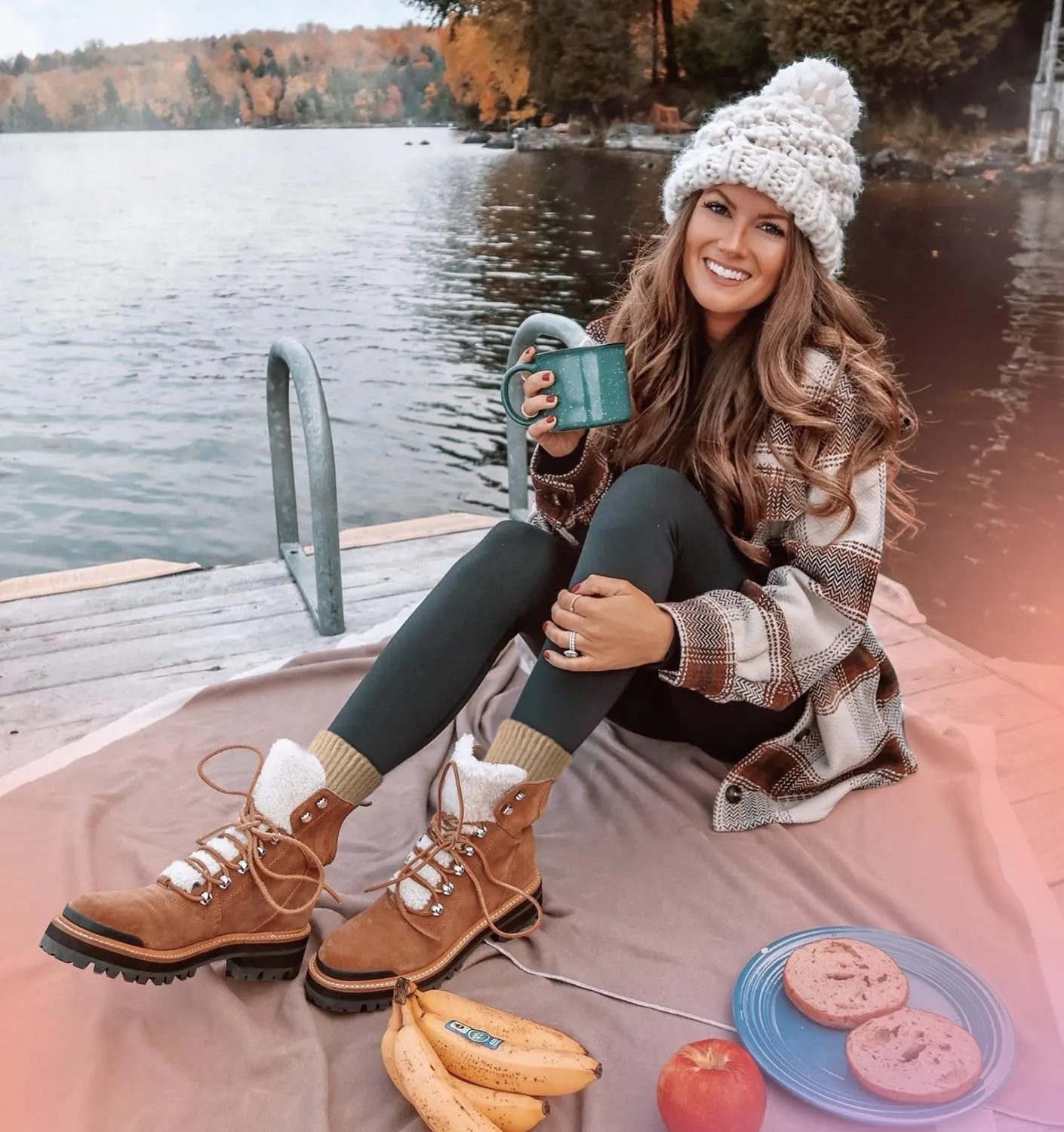 DHSO 4 Pairs Women's Thermal Socks - Thick, Warm, Cozy Crew Socks for Winter Hiking, Running, Gifts