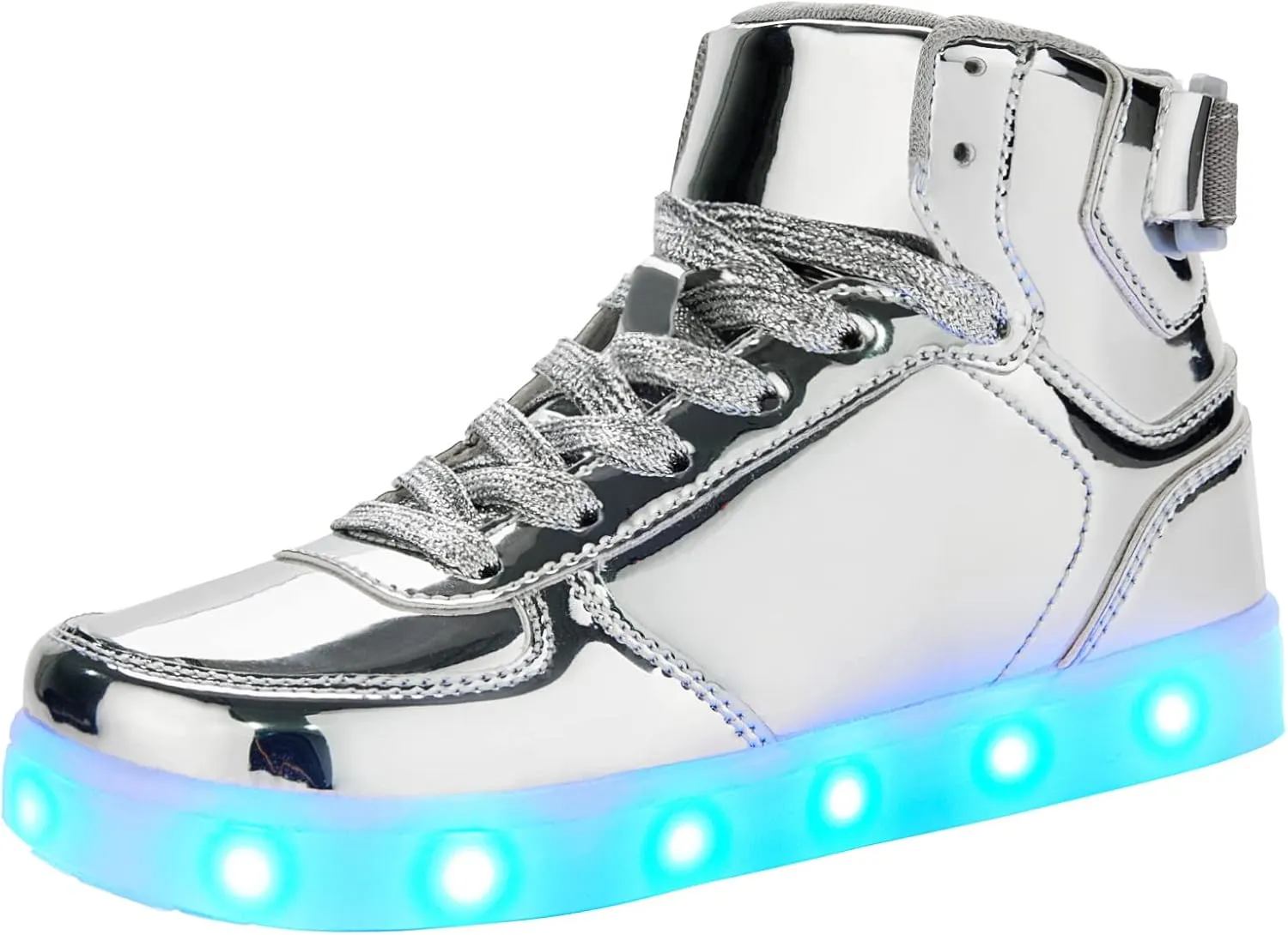 DIYJTS Kids LED Light Up Shoes, Fashion High Top LED Sneakers USB Rechargeable Glowing Luminous Shoes for Boys Girls Toddler Child