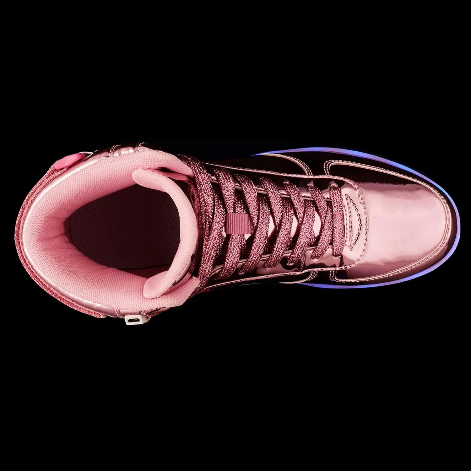 DIYJTS Kids LED Light Up Shoes, Fashion High Top LED Sneakers USB Rechargeable Glowing Luminous Shoes for Boys Girls Toddler Child