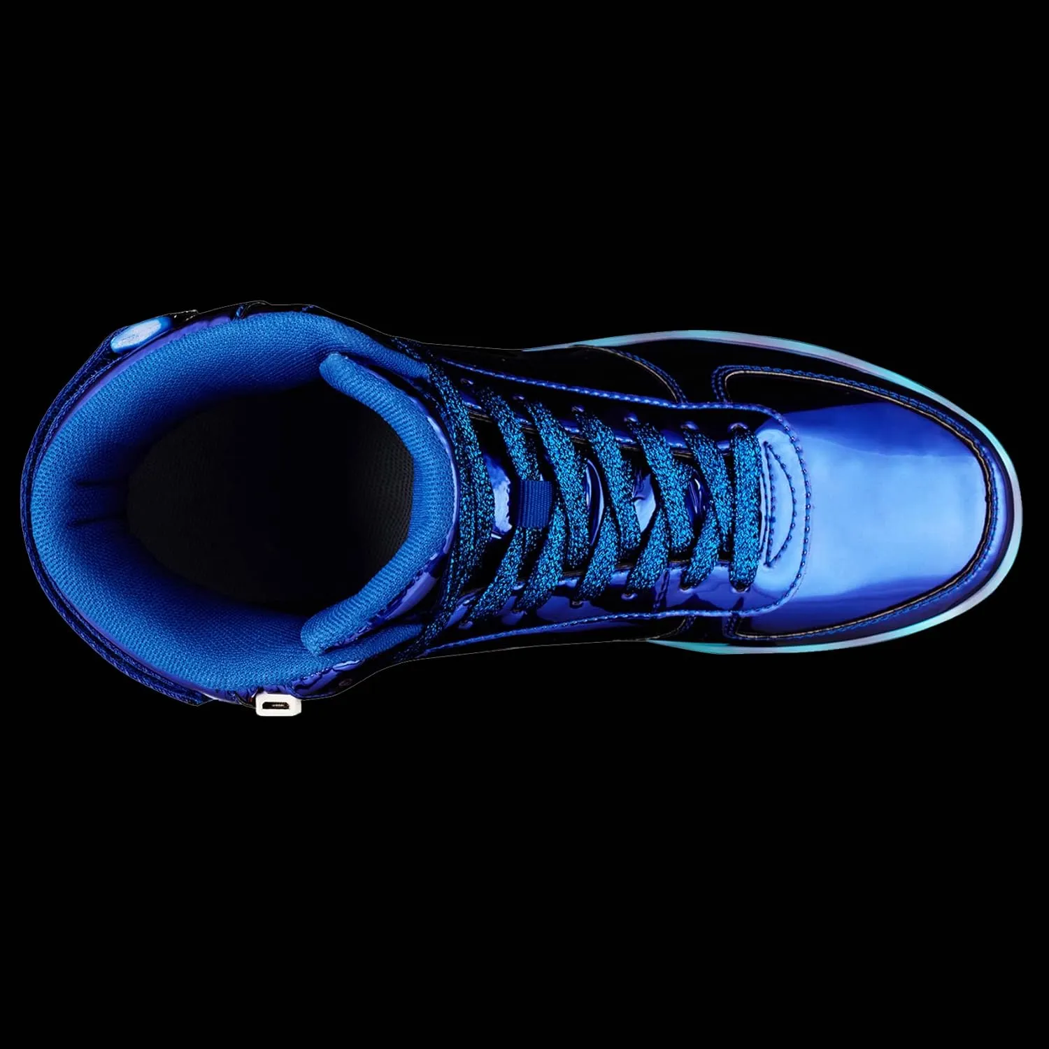 DIYJTS Kids LED Light Up Shoes, Fashion High Top LED Sneakers USB Rechargeable Glowing Luminous Shoes for Boys Girls Toddler Child