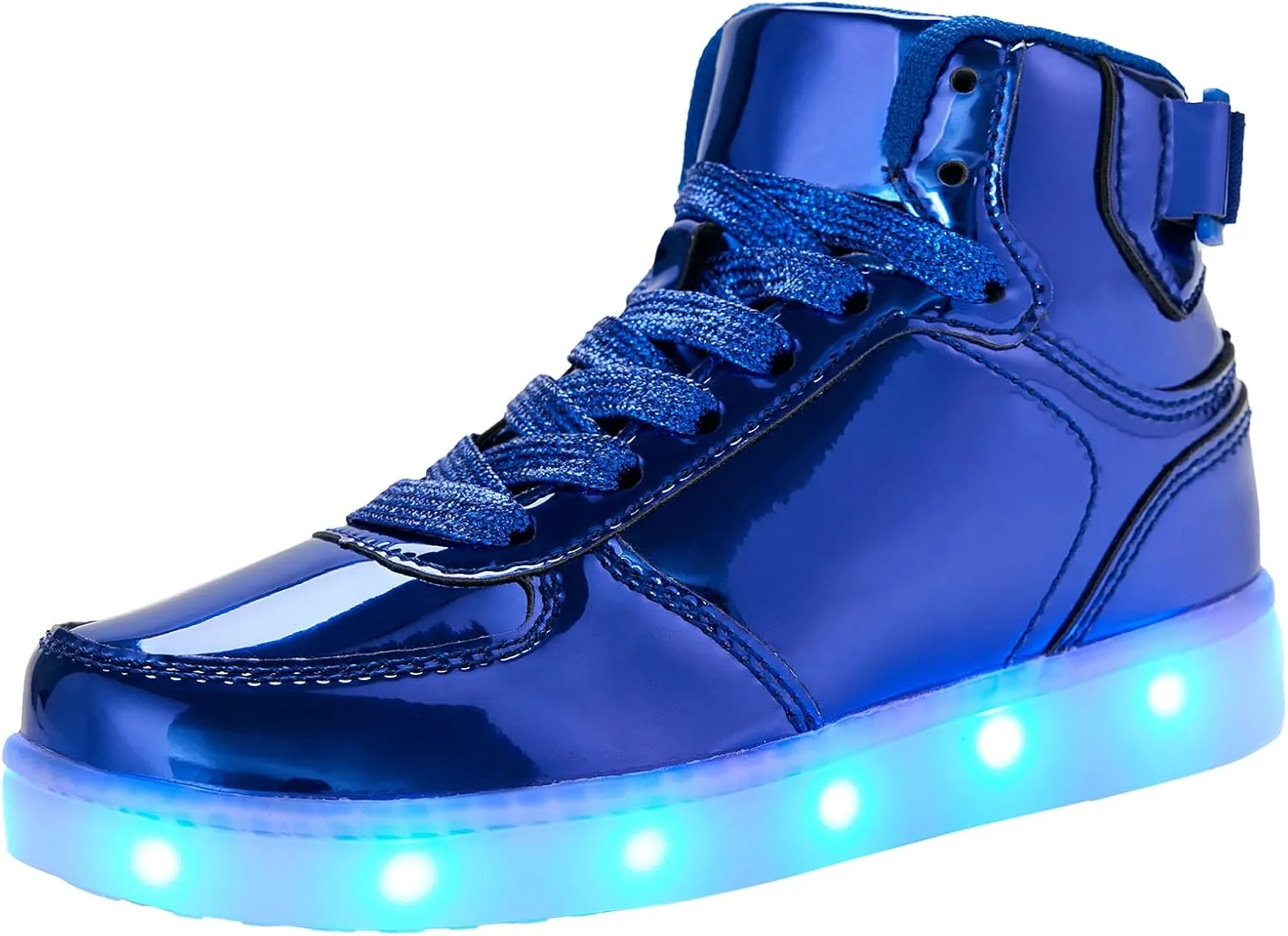 DIYJTS Kids LED Light Up Shoes, Fashion High Top LED Sneakers USB Rechargeable Glowing Luminous Shoes for Boys Girls Toddler Child