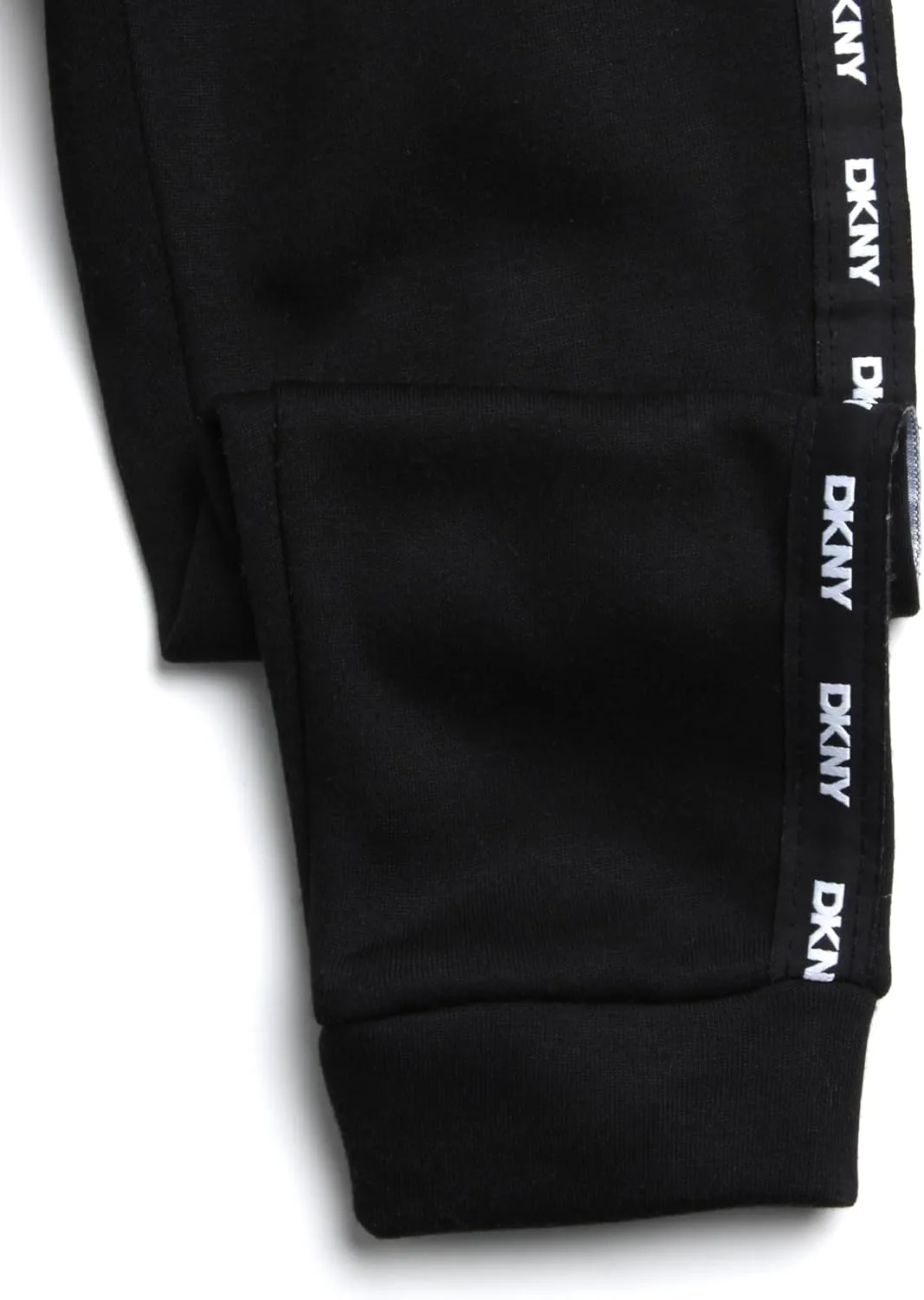 DKNY Baby Boys’ Sweatpants - 2 Pack Breathable Athletic Performance Fleece Jogger Pants with Side Pockets (Sizes: 2T-7)