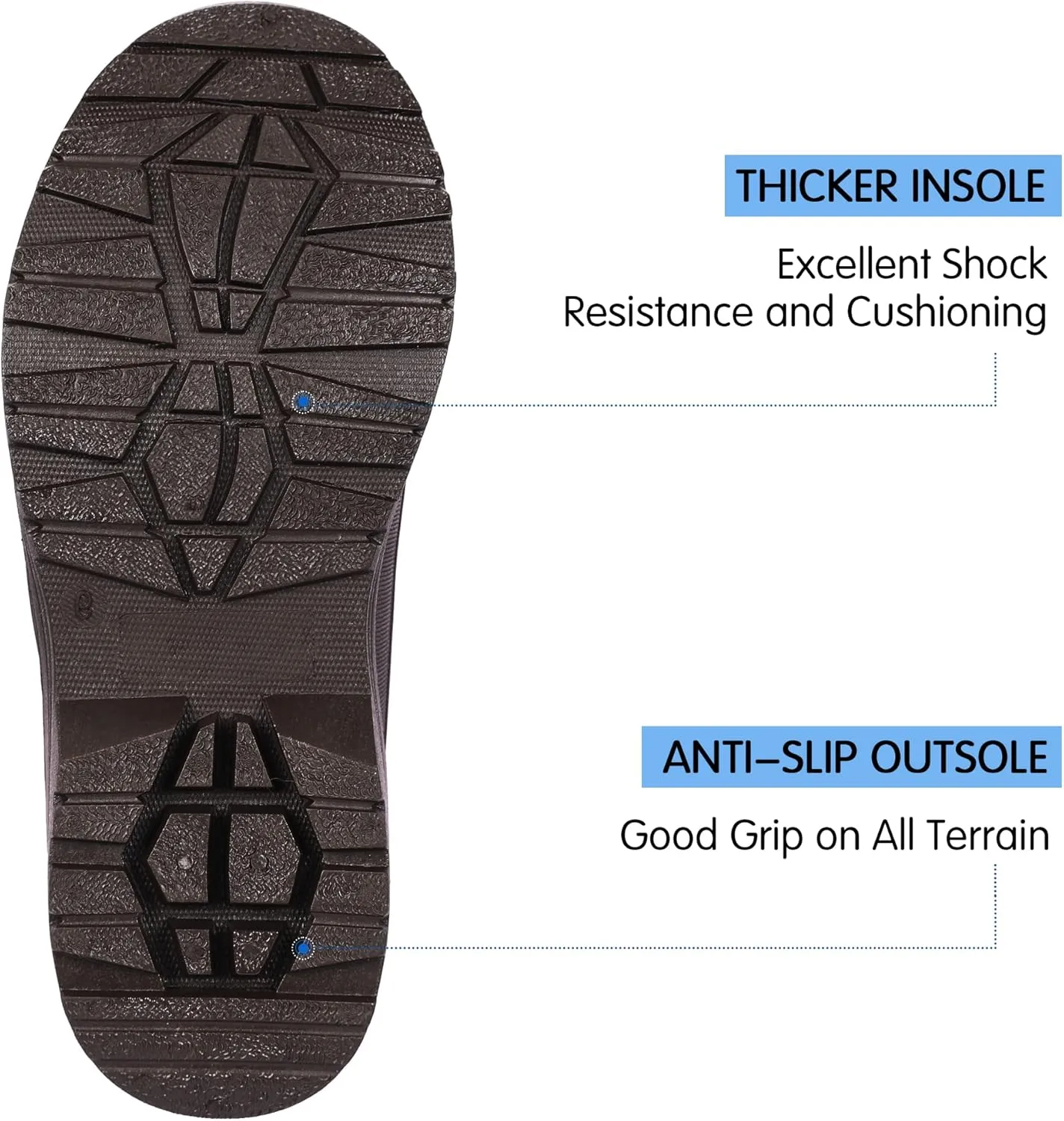 DKSUKO Men's Waterproof Neoprene Ankle Muck Boots,Durable Insulated Rubber Slip On Water Deck Boots,Outdoor Rain Footwear,Anti-Slip Mud Shoes