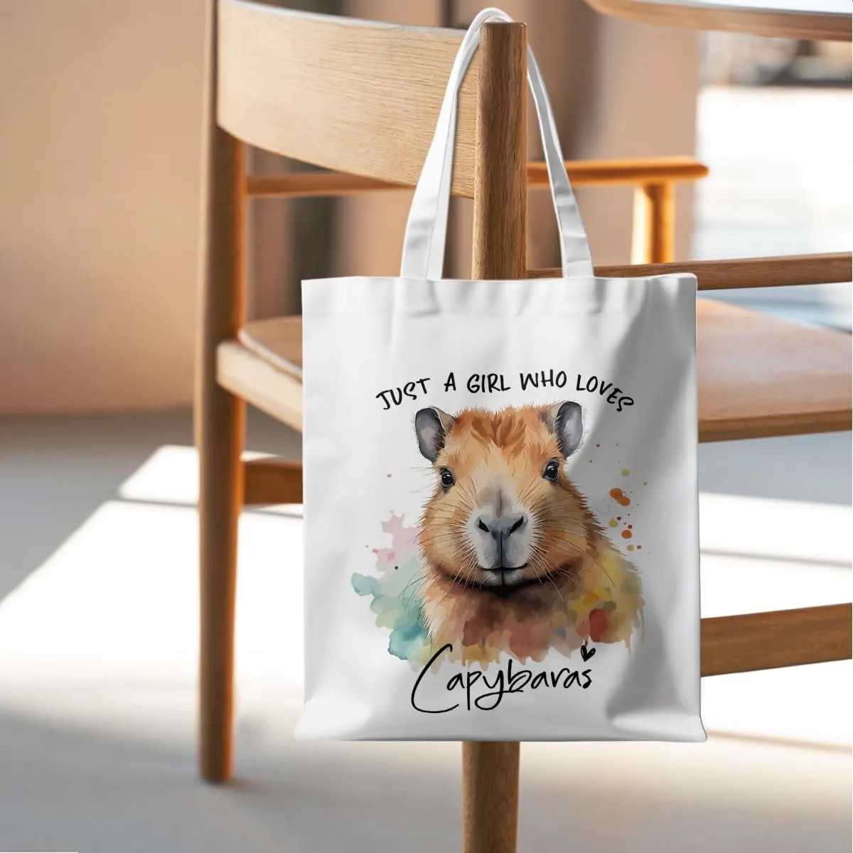 Dog Lovers Gifts Tote Bag, Capybara Frog Animal Cow Horse Raccoon Lovers Gifts for Women Reusable Grocery Bags