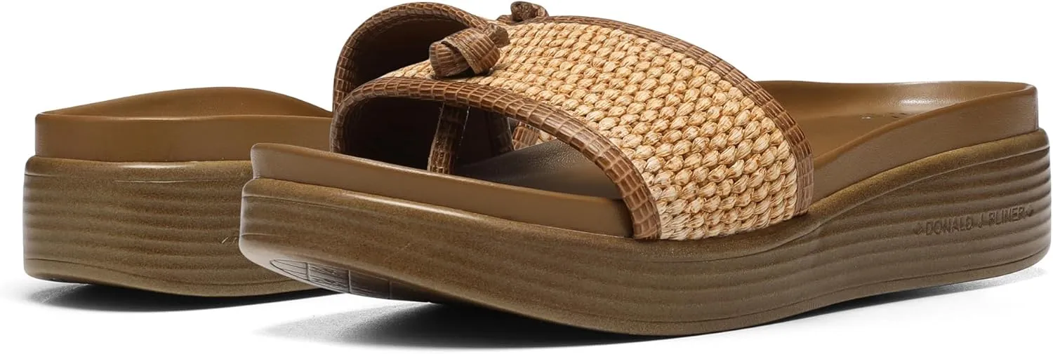 Donald Pliner Women's Farrah Slide Sandals, Women's Summer Sandals, 1,25" Slip-On Sandals for Women