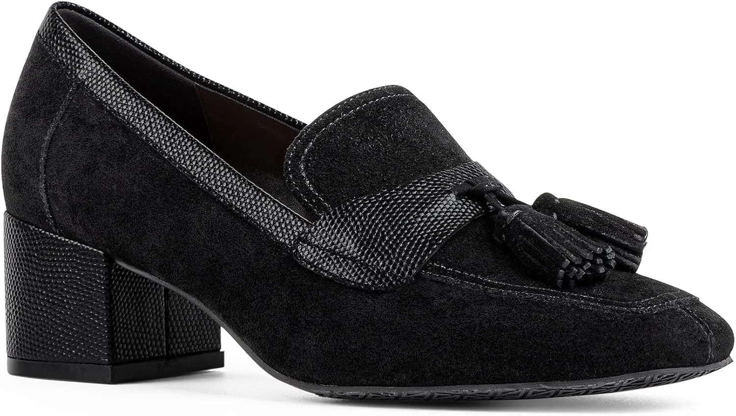 Donald Pliner Women's Kressida Dress Loafers, 2" Block Heels for Women, Slip-On Heels for Women