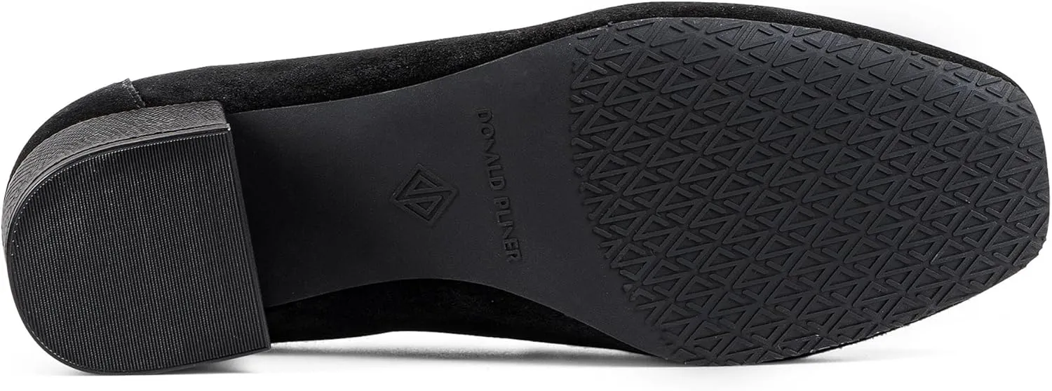 Donald Pliner Women's Kressida Dress Loafers, 2" Block Heels for Women, Slip-On Heels for Women